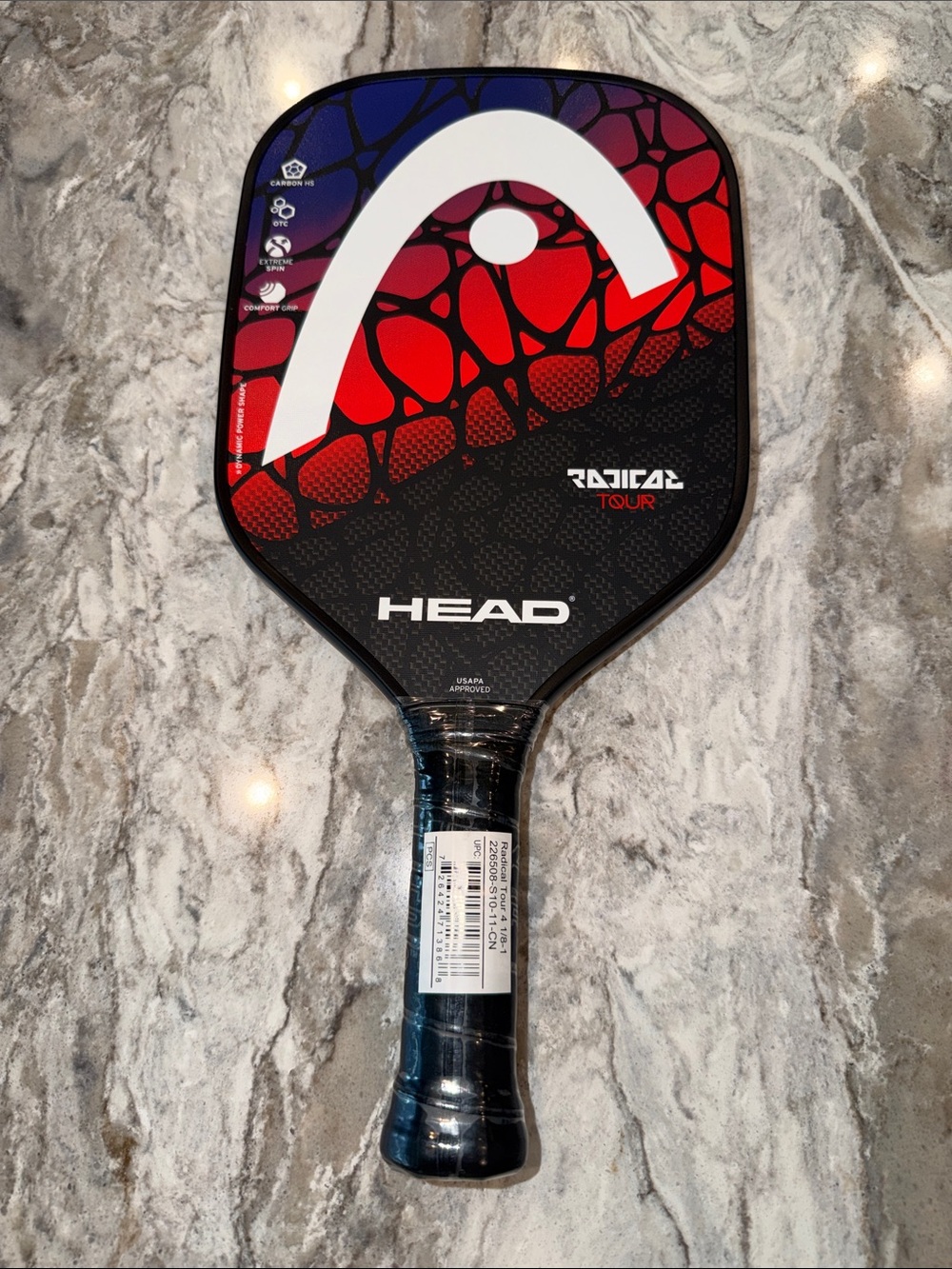 HEAD Radical Tour Pickleball Paddle - Red, Black, Blue